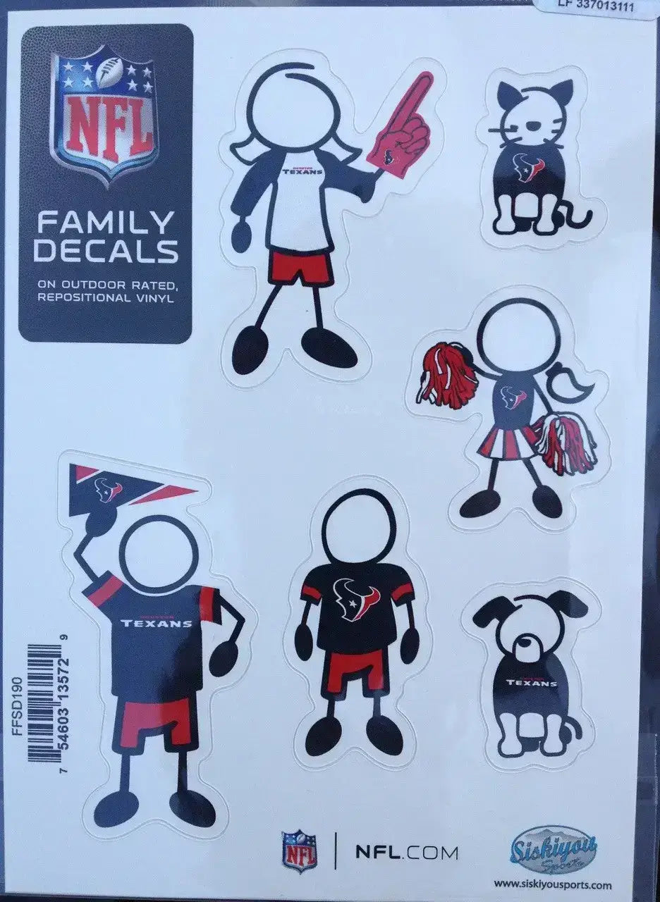 NFL Family Decals Auto Car Stickers - Choose Your Team