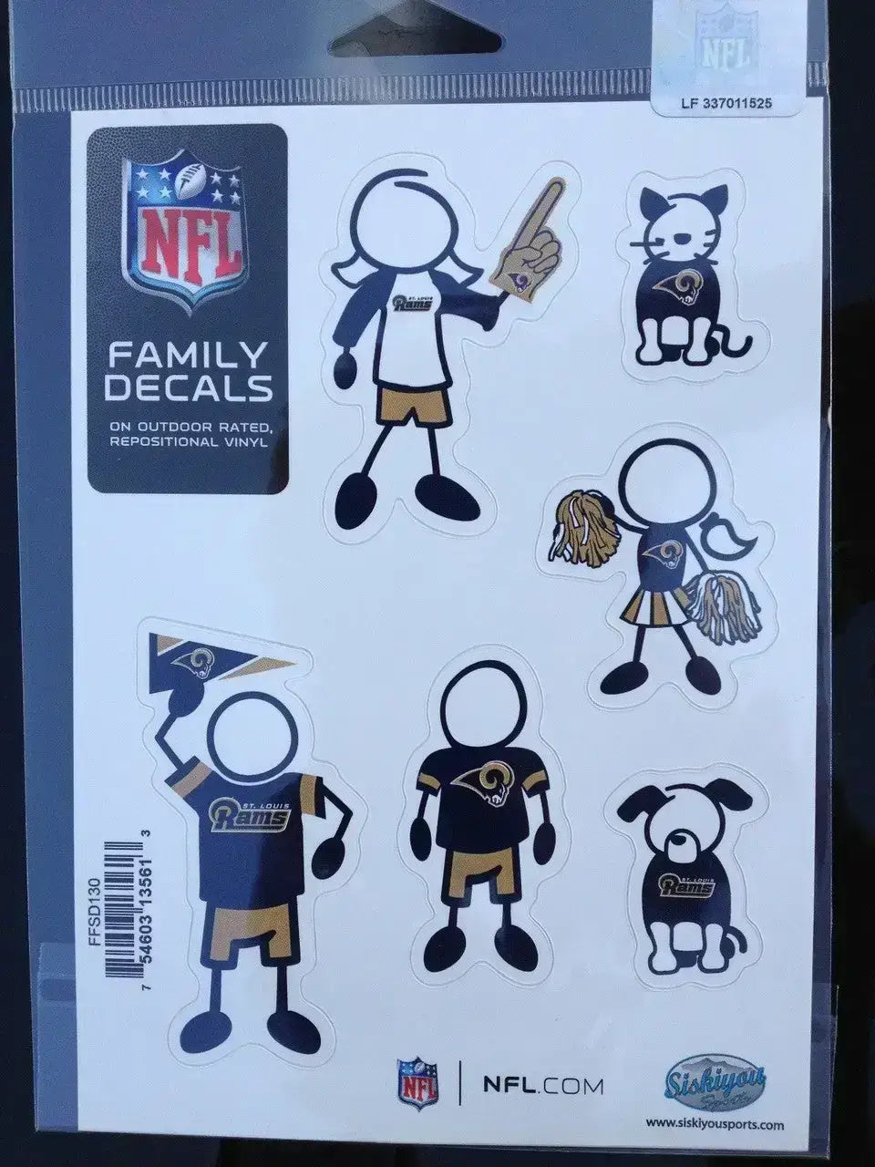 NFL Family Decals Auto Car Stickers - Choose Your Team