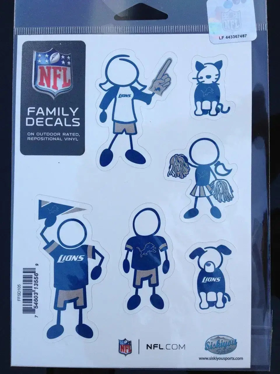 NFL Family Decals Auto Car Stickers - Choose Your Team