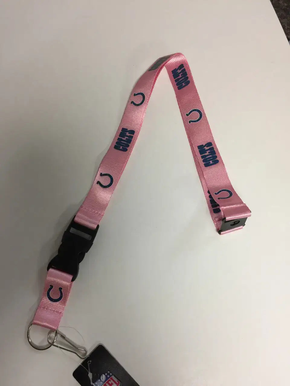 NFL Football Team Logo Pink Lanyard Pick Your Team