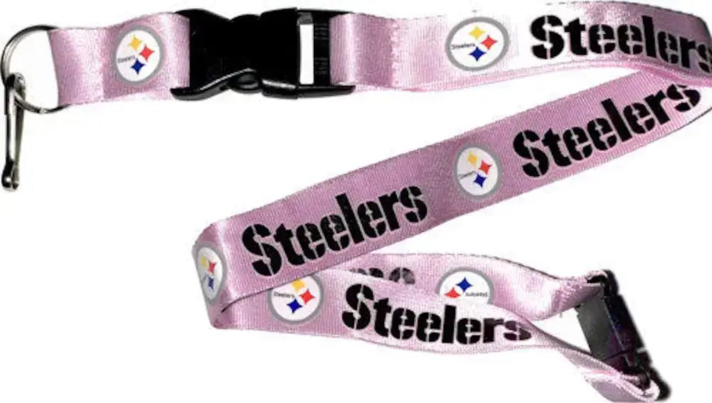 NFL Football Team Logo Pink Lanyard Pick Your Team