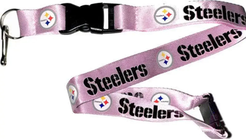 NFL Football Team Logo Pink Lanyard Pick Your Team