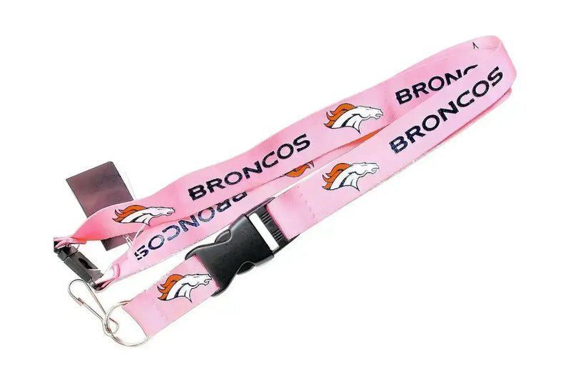 NFL Football Team Logo Pink Lanyard Pick Your Team