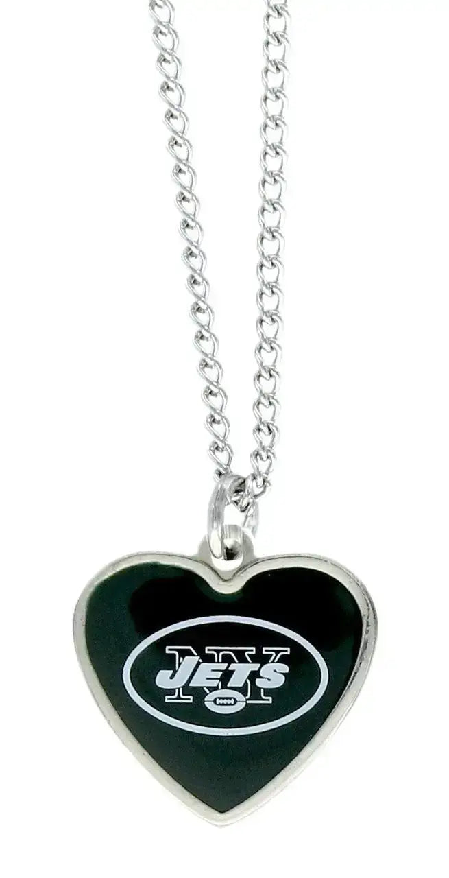 NFL Football Team Logo Womens Color Logo Heart Pendant Necklace Pick Your Team