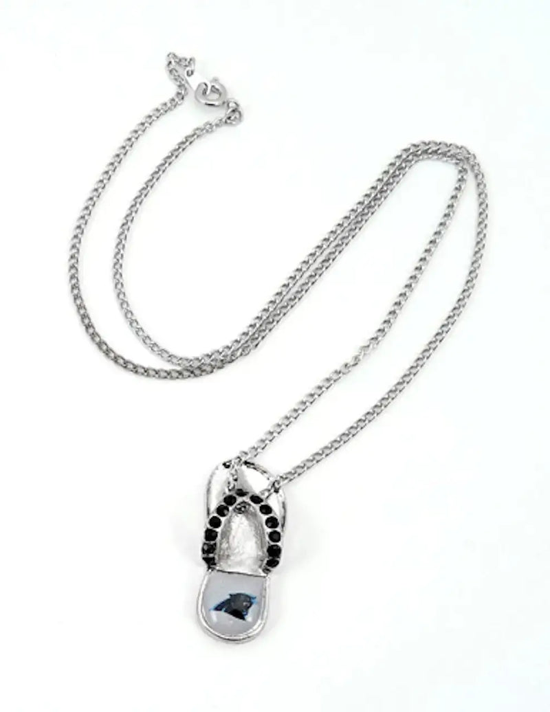 NFL Football Team Logo Womens Ladies Crystal Flip Flop Necklace Pick Your Team