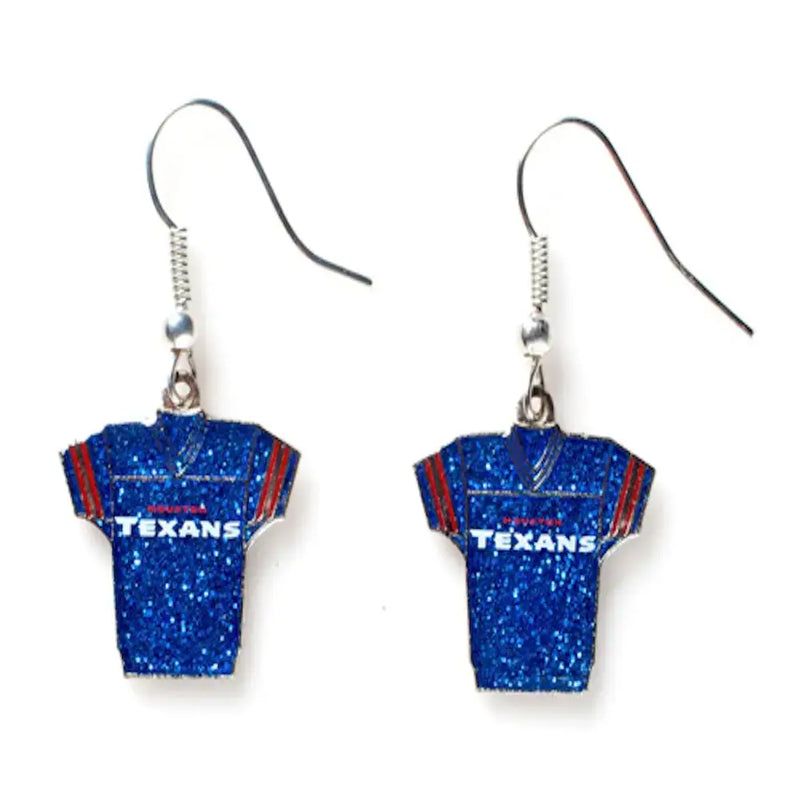 NFL Football Team Logo Womens Ladies Glitter Jersey Earrings Pick Your Team