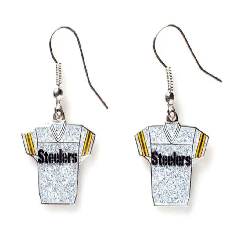 NFL Football Team Logo Womens Ladies Glitter Jersey Earrings Pick Your Team
