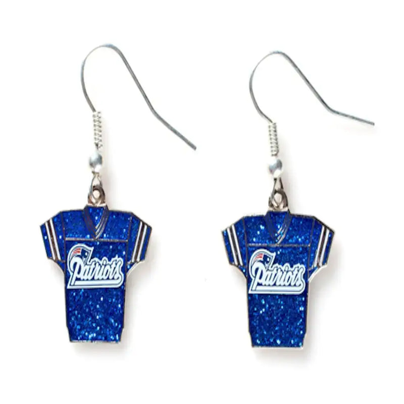 NFL Football Team Logo Womens Ladies Glitter Jersey Earrings Pick Your Team