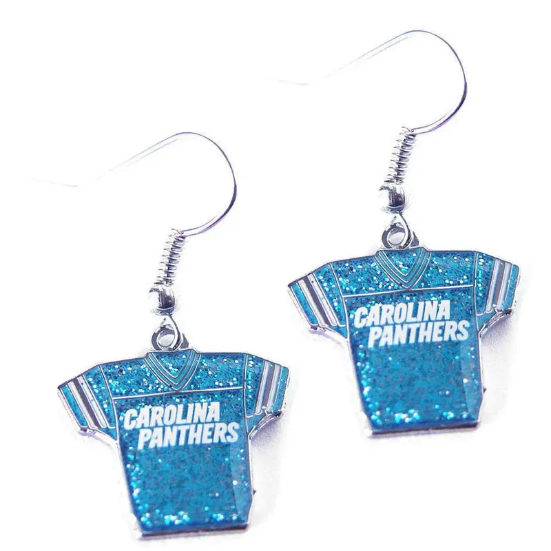 NFL Football Team Logo Womens Ladies Glitter Jersey Earrings Pick Your Team