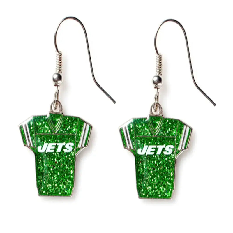 NFL Football Team Logo Womens Ladies Glitter Jersey Earrings Pick Your Team
