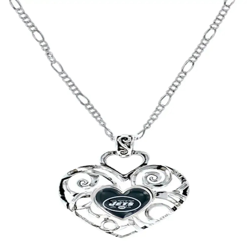 NFL Football Team Logo Womens Ladies Ivy Heart Pendant Pick Your Team