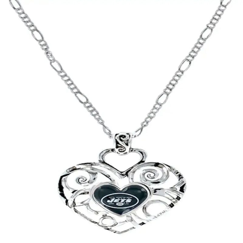 NFL Football Team Logo Womens Ladies Ivy Heart Pendant Pick Your Team