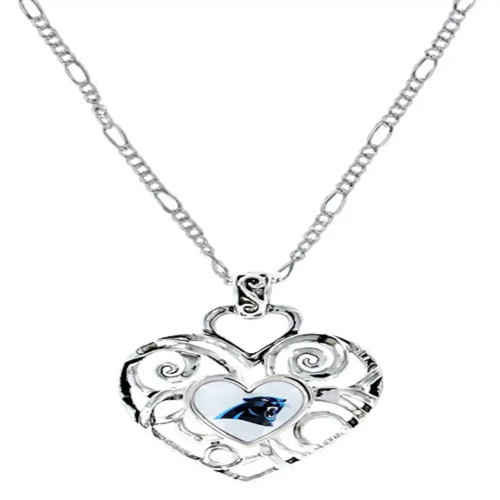 NFL Football Team Logo Womens Ladies Ivy Heart Pendant Pick Your Team