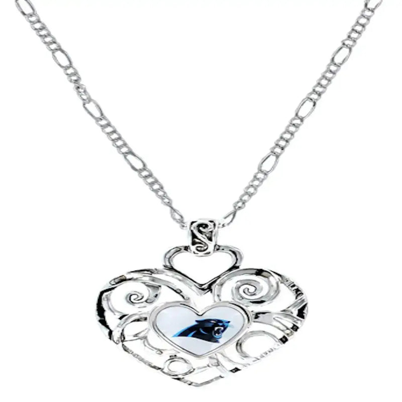 NFL Football Team Logo Womens Ladies Ivy Heart Pendant Pick Your Team