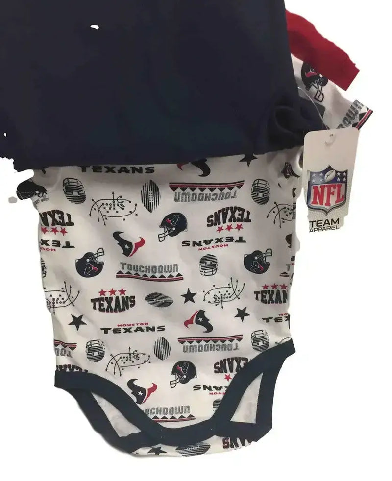 NFL Houston Texans 3 Pack Bodysuit - Choose Your Size