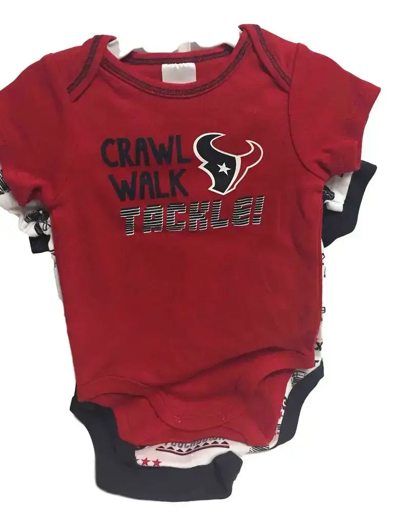 NFL Houston Texans 3 Pack Bodysuit - Choose Your Size