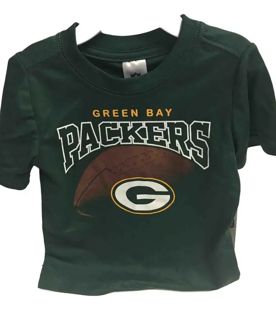 NFL Kids Short Sleeve Football Logo Tee T-Shirt Green Bay Packers - 12M
