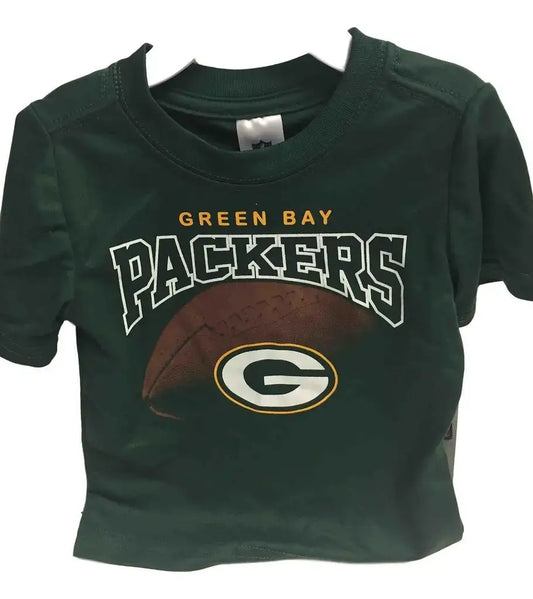 NFL Kids Short Sleeve Football Logo Tee T-Shirt Green Bay Packers - 12M - Apparel