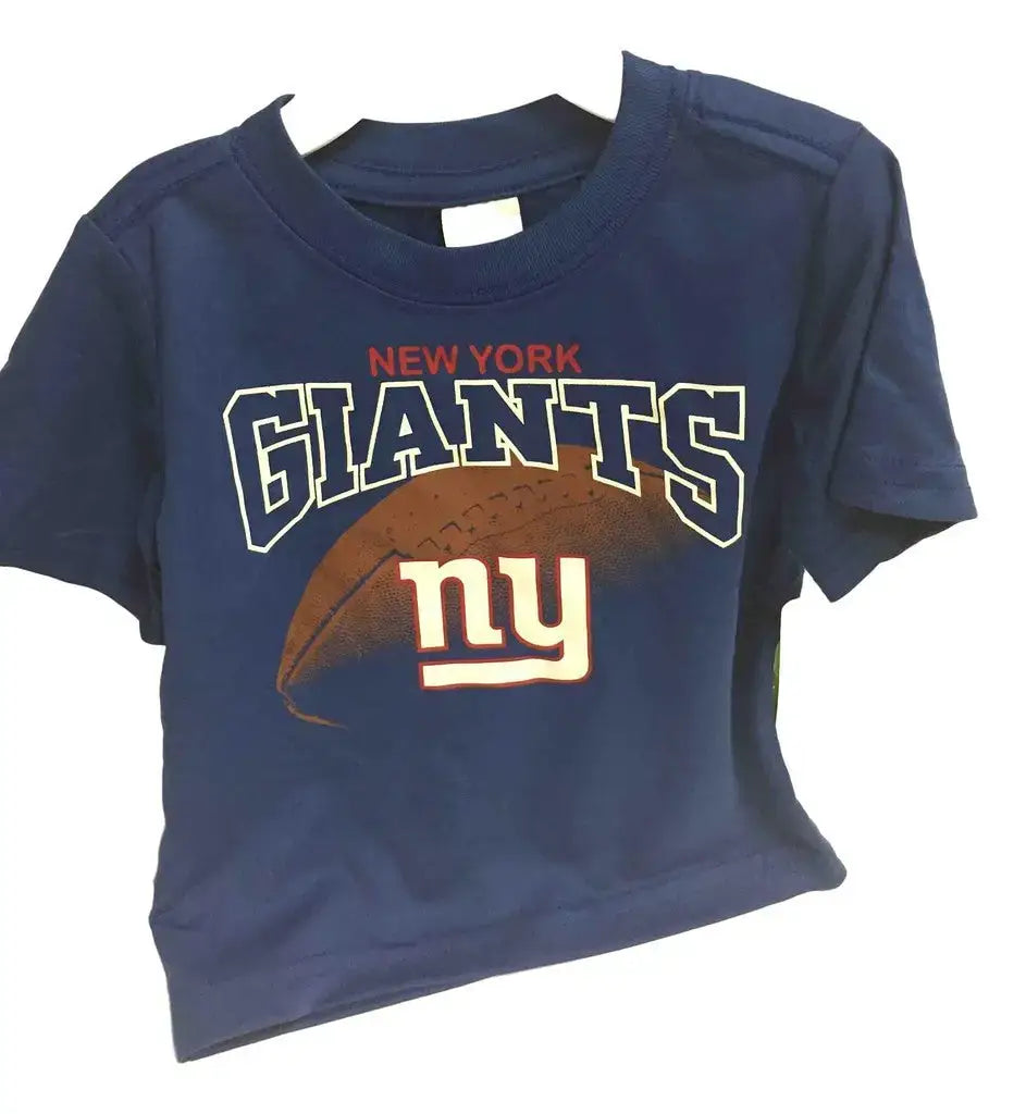 NFL Kids Short Sleeve Football Logo Tee T-Shirt New York Giants - 12M