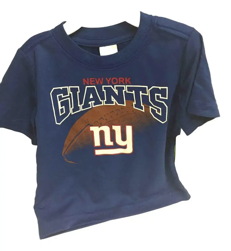 NFL Kids Short Sleeve Football Logo Tee T-Shirt New York Giants - 12M