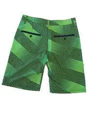 Green and black striped NFL Mens Diagonal Stripe Walking Shorts Seattle Seahawks