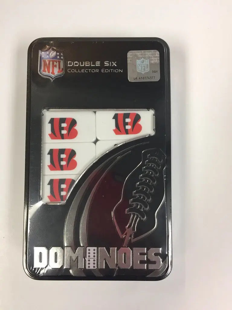 NFL officially licensed Cincinnati Bengals dominoes set in packaging, great gift for fans