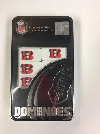 NFL officially licensed Cincinnati Bengals dominoes set in packaging, great gift for fans