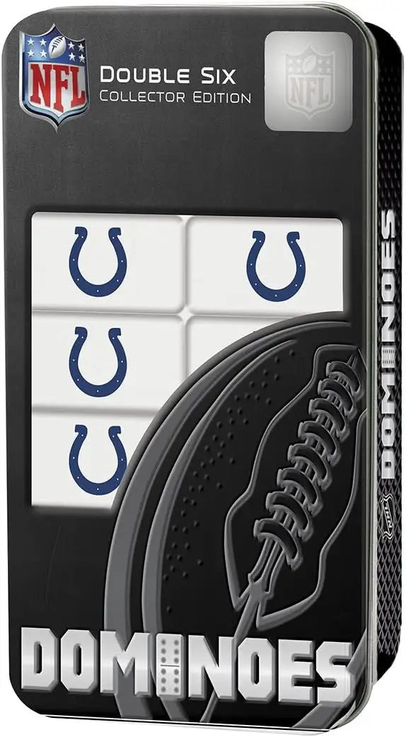 NFL Officially Licensed Indianapolis Colts Dominoes Set in Gift Tin, a great gift for fans