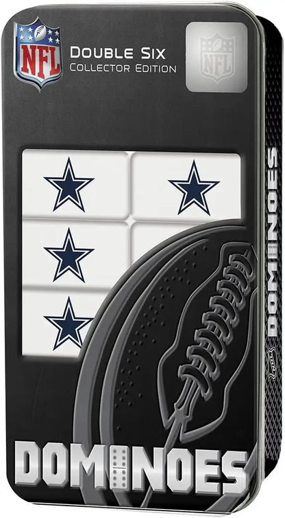 NFL Officially Licensed Dallas Cowboys Dominoes Set in a Black Case, Great Gift Idea