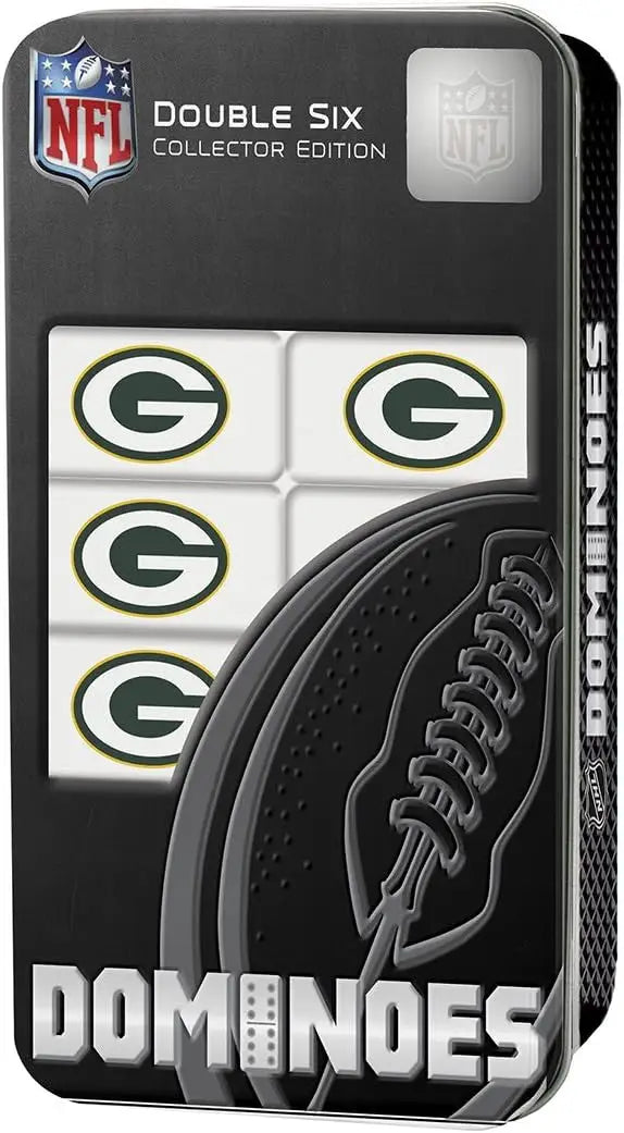NFL Officially Licensed Green Bay Packers dominoes set in collector’s gift tin