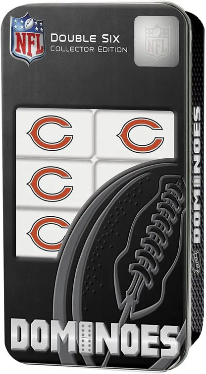 NFL Officially Licensed Chicago Bears Dominoes Set in a Gift Tin - Great Gift Idea