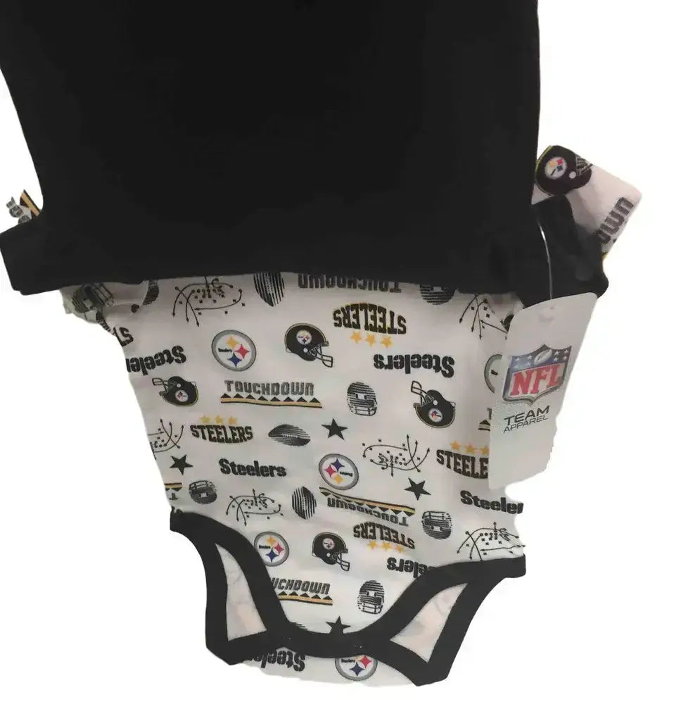 NFL Pittsburgh Steelers 3 Pack Bodysuit - Choose Your Size