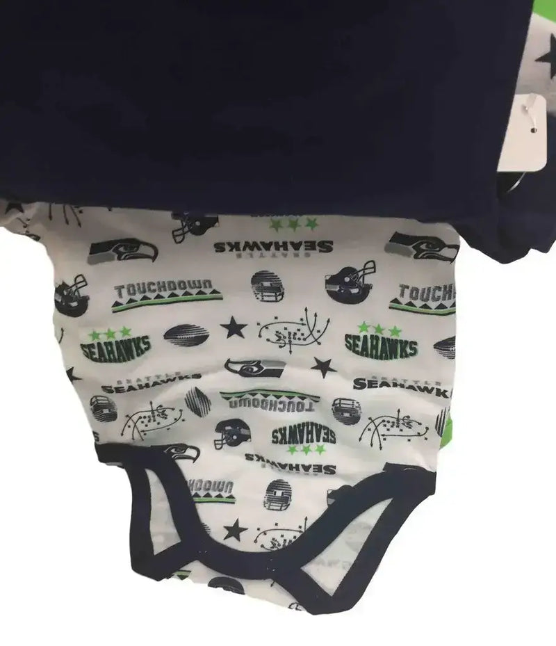 NFL Seattle Seahawks 3 Pack Bodysuit - Choose Your Size