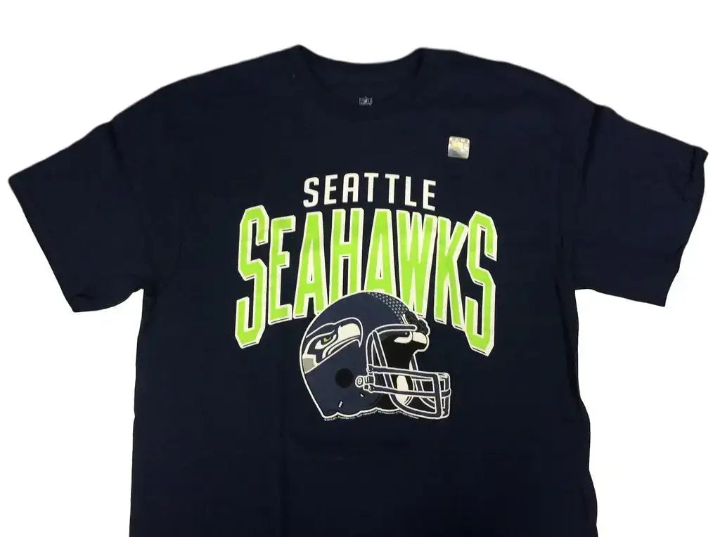 NFL Seattle Seahawks Football Helmet T-Shirt Licensed - Medium
