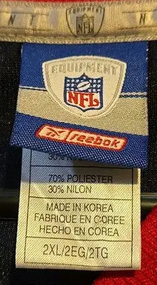 NFL Suber Bowl 38 Jersey XXL Houston On Back 2/1/04 Date On Tag - Sports Memorabilia