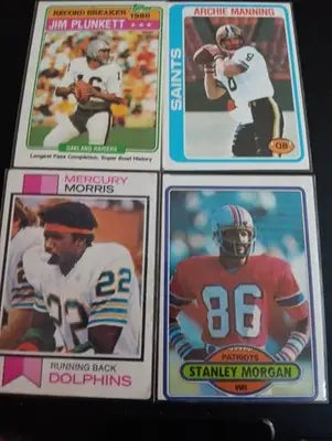 NFL superstars & HOFers- Vintage 8-card Topps lot. See full description! EX-EX+ - Football Card Single