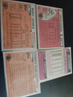 NFL superstars & HOFers- Vintage 8-card Topps lot. See full description! EX-EX+ - Football Card Single