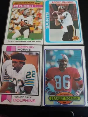 NFL superstars & HOFers- Vintage 8-card Topps lot. See full description! EX-EX+ - Football Card Single