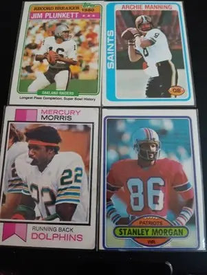NFL superstars & HOFers- Vintage 8-card Topps lot. See full description! EX-EX+ - Football Card Single