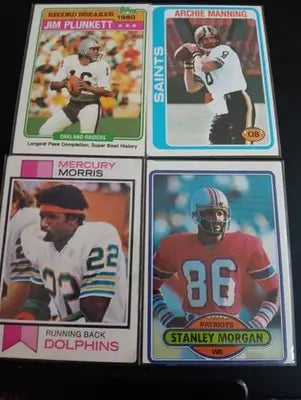 NFL superstars & HOFers- Vintage 8-card Topps lot. See full description! EX-EX+ - Football Card Single