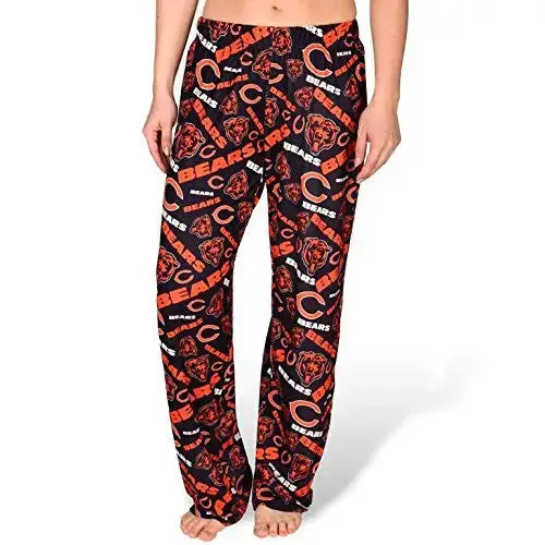 NFL Womens Repeat Polyester Print Lounge Pants Chicago Bears - Small