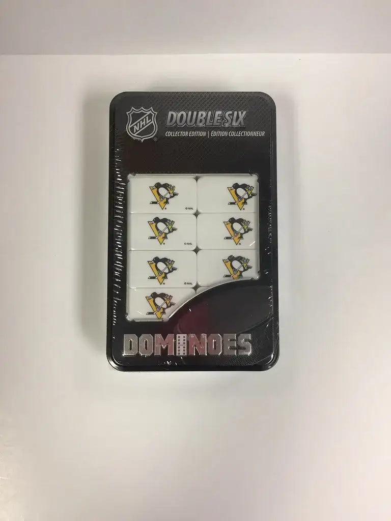 NHL Officially Licensed 28 Dominoes Gift Tin Factory Sealed Choose Your Team - Pittsburgh Penguins