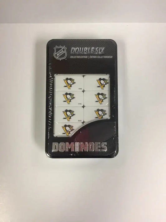 NHL Officially Licensed 28 Dominoes Gift Tin Factory Sealed Choose Your Team - Pittsburgh Penguins - Collectibles