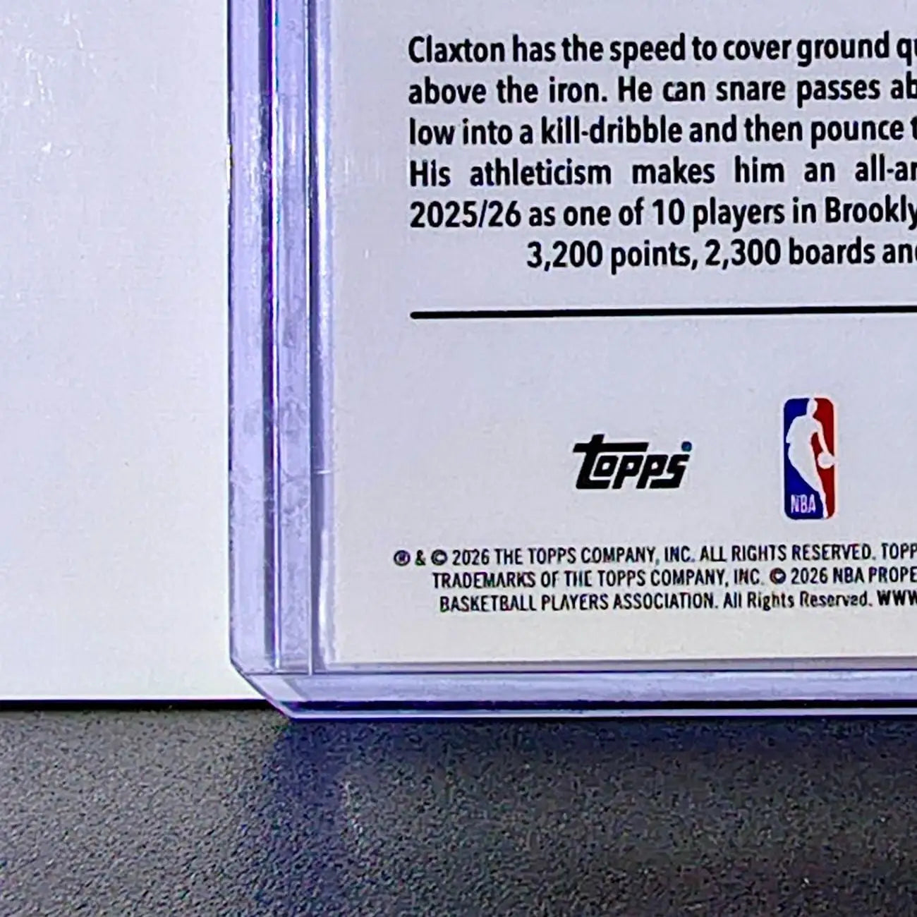Nic Claxton 2025-26 NBA Topps Chrome Update #123 Basketball Card Brooklyn Nets - Basketball Card Single
