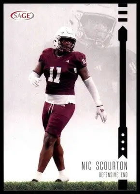 Nic Scourton 2025 SAGE HIT #185 Texas A&M Aggies - Football Card Single