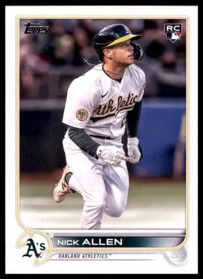 Nick Allen Rookie 2022 Topps Update #US117 Oakland Athletics - Baseball Card Single