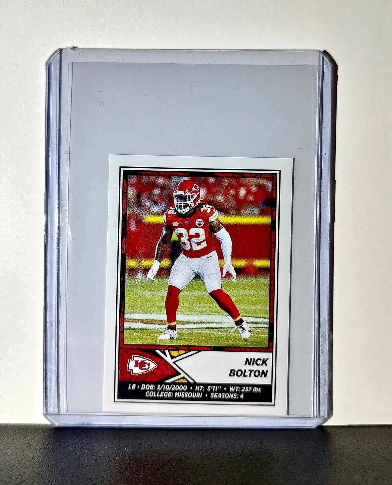 Nick Bolton 2024 Panini NFL Sticker #258 Kansas City Chiefs - Football Card Single