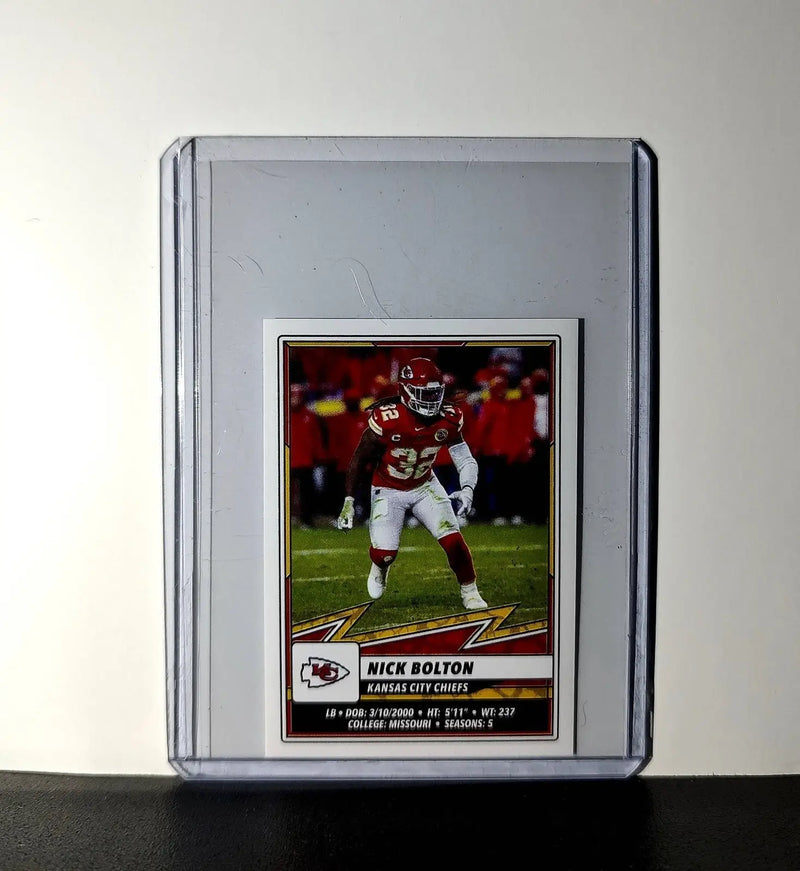 Nick Bolton 2025 Panini NFL #257 Sticker Kansas City Chiefs