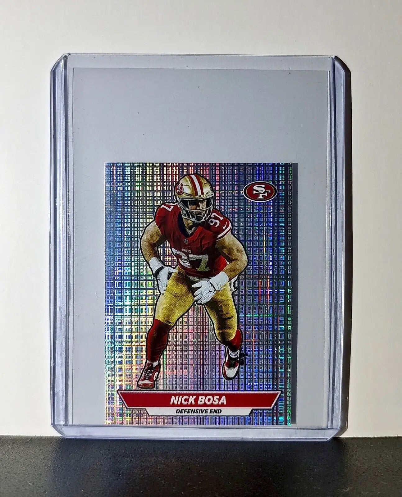 Nick Bosa 2024 Panini NFL Sticker #522 Foil San Francisco 49ers