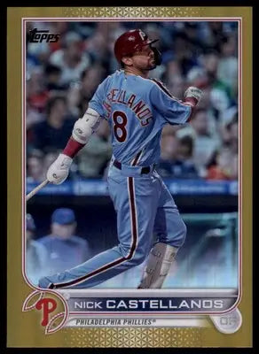 Nick Castellanos 2022 Topps Update Gold Foil #US266 Philadelphia Phillies - Baseball Card Single